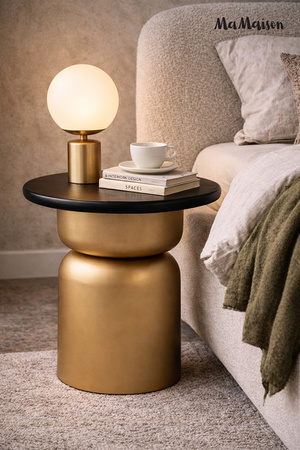 MaMaison stolik LEONARDO 39 czarny /      złoty