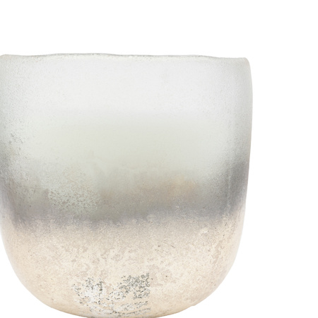 Mercury Candle White/Silver Small Amber & Lily