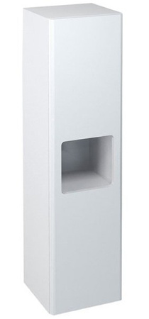 ELLA Szafka wysoka 35x140x30cm, 1 drzwiczki , lewa/prawa, biała