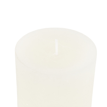 Pillar Candle Rustic White (2pk) 70x70x130mm