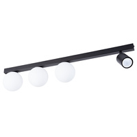 TAVIRA plafon czarny 3+1