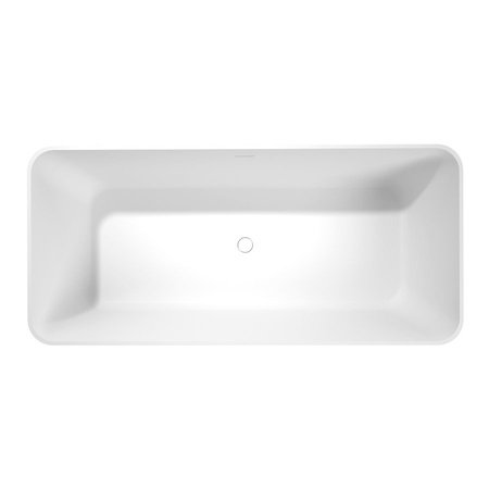 LEYLA wanna wolnostojąca 170x78x55cm, solid surface, biały mat