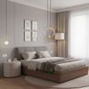 Lampa wisząca AMICI 27 cm - LED, mosiądz, złoty ring z dekoracyjną figurką