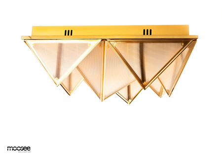 MOOSEE lampa sufitowa / plafon PYRAMIDS   złota
