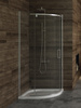 Kabina prysznicowa NEW KOMFORT 1D półokrągła R55 U 90x90x195 szkło czyste 6mm Active Shield 2.0