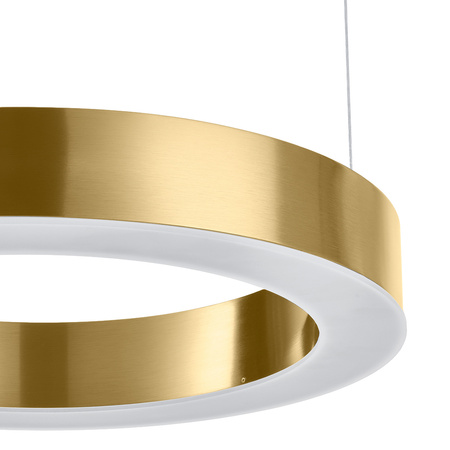 Lampa wisząca CIRCLE 40 cm - LED, ring mosiądz szczotkowany