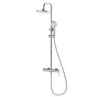 Deszczownica z baterią prysznicową dwufunkcyjną, chrom