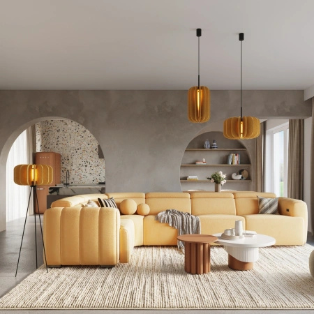 Lampa wisząca MULA 45 żółta