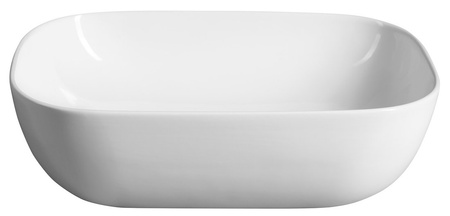 Umywalka ceramiczna nablatowa 46x34cm, biały