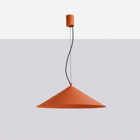 Lampa wisząca FINT ochra czerwona LED 3000K