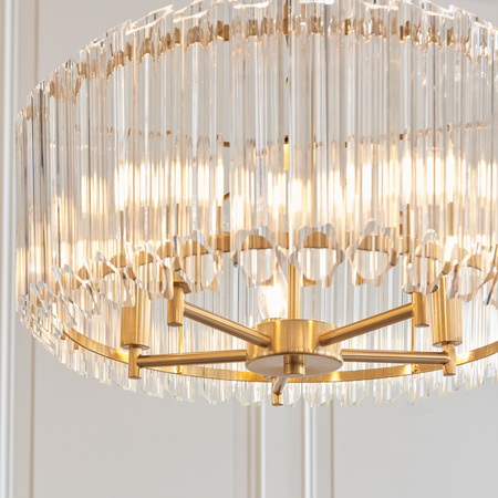 Valentina 5 Pendant Light Brushed Aged Brass
