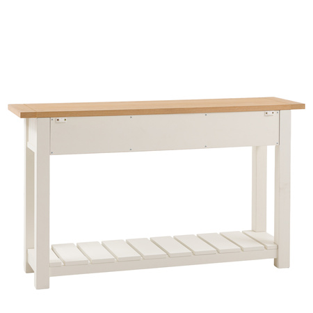 Eton 2 Drawer Console White 1400x380x800mm