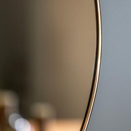 Highline Round Mirror Brass 500x20x500mm