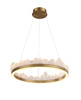 Lampa wisząca MONTANA 60 cm - LED, złoty kryształowy ring