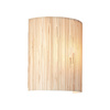 Kinkiet Longshore – czarny / naturalny, 23 × 12 × 26 cm