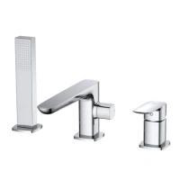 Bateria wannowa 3-otworowa, chrom