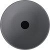 BANERA ROUND umywalka kompozytowa nablatowa, średnica 39cm, szary mat