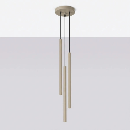 Lampa wisząca PASTELO 3P taupe