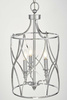 LAMPA SUFITOWA ART DECO CHROMOWANA ELMONT W3
