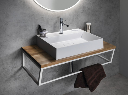 SKA konsola pod umywalkę, 900x200x460mm, czarny mat