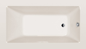 NOEMI wanna prostokątna 160x80x39cm, ivory