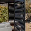 Ekran Messina Pergola Louvre Screen Black 900 x 2180 mm