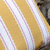 Calivana Stripe Cushion Ochre/Pink 450x450mm