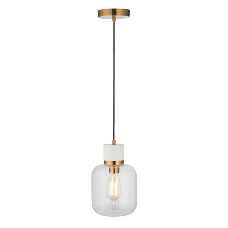 Travi 1 Pendant Light White Volakas Marble