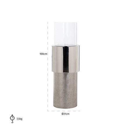 RICHMOND świecznik ORVYN srebrny