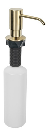 Dozownik mydła podblatowy, złoty mat