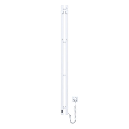 Elektryczny grzejnik łazienkowy Silhouette Quadro 90х1500 Sensor prawa, biały