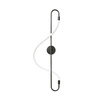 Lampa ścienna ESSA 90 cm - kinkiet LED, czarny