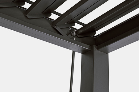 Pergola ogrodowa BIZZOTTO OCEAN 3.6X6 – antracytowy