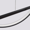 Lampa wisząca GLAD czarna LED 4000K