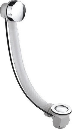 Zestaw wanowy, korek automatyczny, długość 730mm, mosiądz/chrom