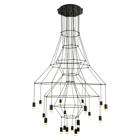 Lampa wisząca LINEA-20 czarna 120cm