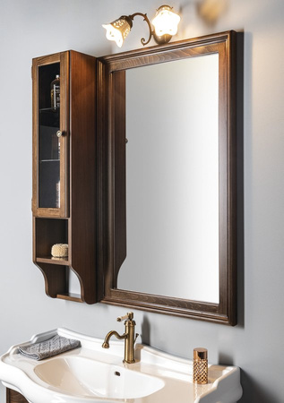 RETRO lustro w drewnianej ramie 70x115cm, buk