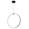 Lampa wisząca ACIRCULO 60 cm - czrny ring LED