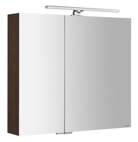 MIRRÓ szafka z lustrem z oświetleniem LED, 80x70x16cm, sosna rustykalna