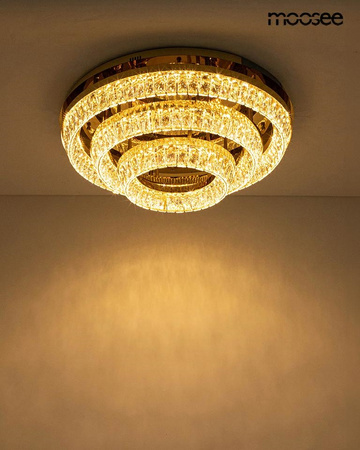MOOSEE lampa sufitowa / plafon SAVOY 3    złota