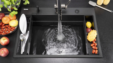 Bateria kuchenna z elastyczną wylewką - 2 rodzaje strumienia