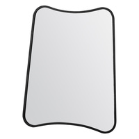 Kurva Rectangle Mirror Black 610 x 810 mm