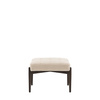 Humber Footstool Cream Faux Sheepskin