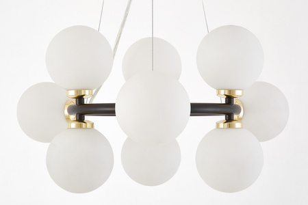 NOWOCZESNA LAMPA WISZĄCA CZARNO-ZŁOTA MARSIADA W9