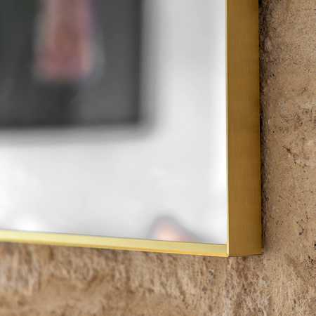 Holworth Overmantle Mirror Gold 1100x900mm