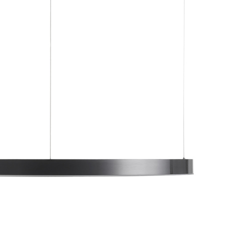 Lampa wisząca CIRCLE 100 cm - LED, ring tytan szczotkowany