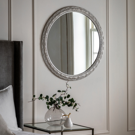 Romana Round Mirror Grey 800x25x800mm