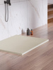 Brodzik NEX konglomeratowy prostokątny 120x100x3,5 beż struktura