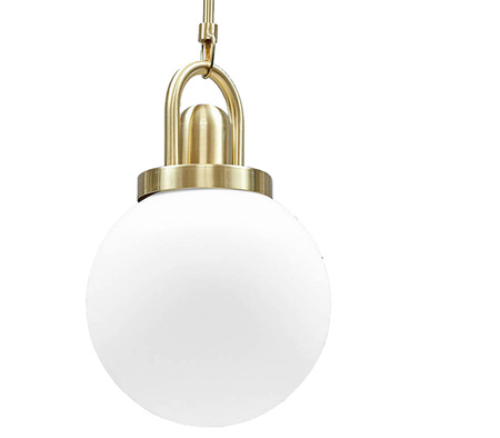 Lampa wisząca PEARL złota 20 cm - klasyczna lampa sufitowa  do salonu