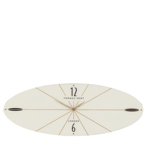 Greenwich Ellipse Wall Clock Snow White 80cm